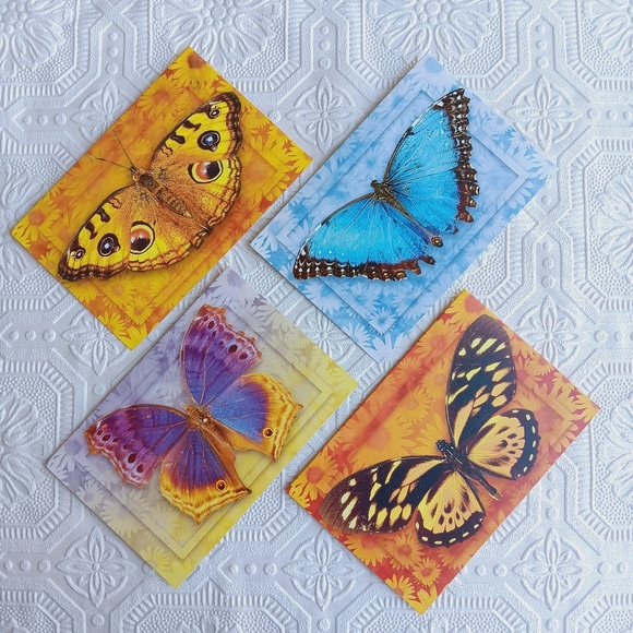 Butterly Stationery Cards 8 ct - Picture 3 of 16